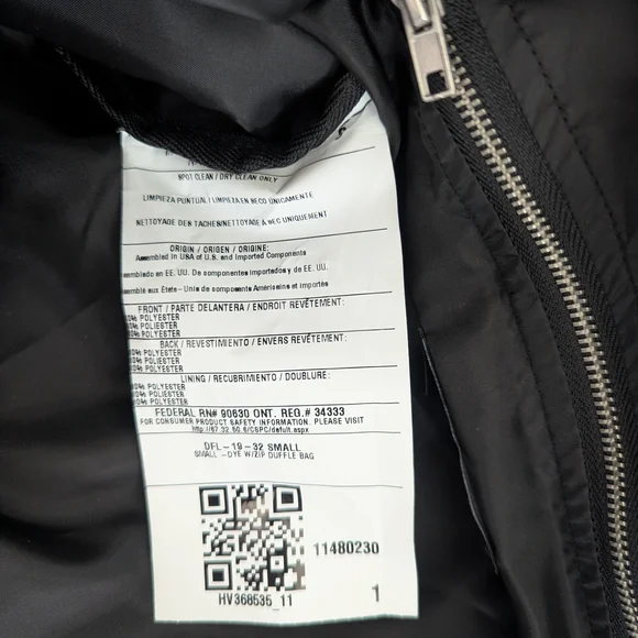 Gray Patterned Canvas Duffle Bag - Picture 12 of 15